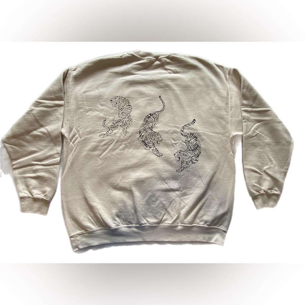 Project Social T TIGERS OVERSIZED
SWEATSHIRT - BRUSHED BONE L/XL NWOT - Picture 10 of 12